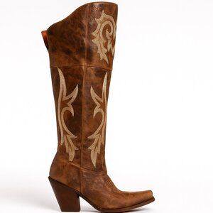 Dan Post Women's Jilted Knee High Western Boots – Chestnut | Bold Elegance Meets